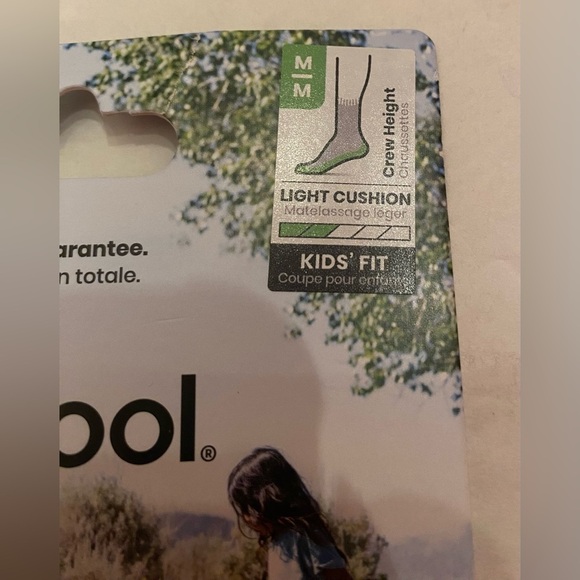Smartwool Kids' Hike Merino Wool Crew Socks Size Medium 12-2.5 NWT - Picture 3 of 8